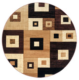 United Weavers Bristol Cicero Brown Rug - round front view