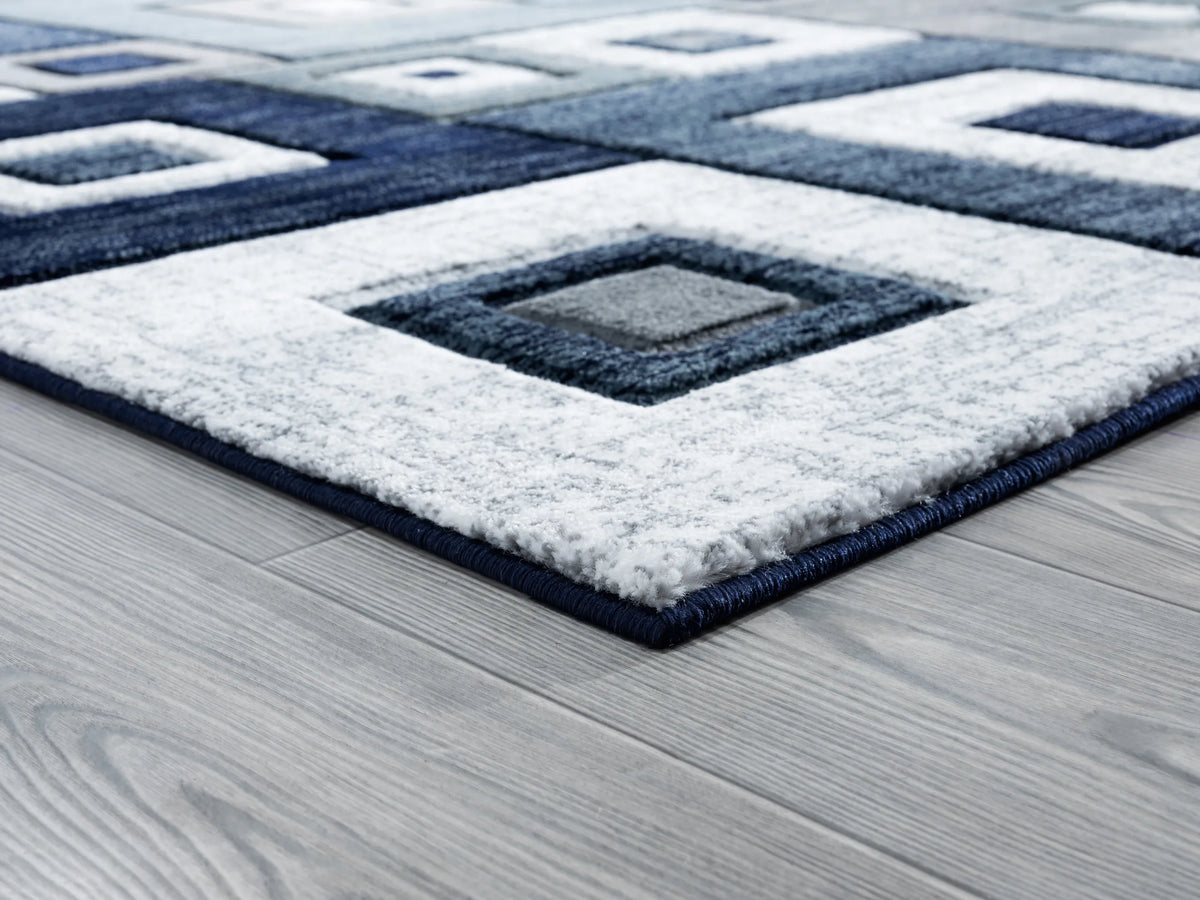 United Weavers Bristol Cicero Navy Rug - angle view
