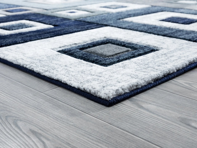 United Weavers Bristol Cicero Navy Rug - angle view