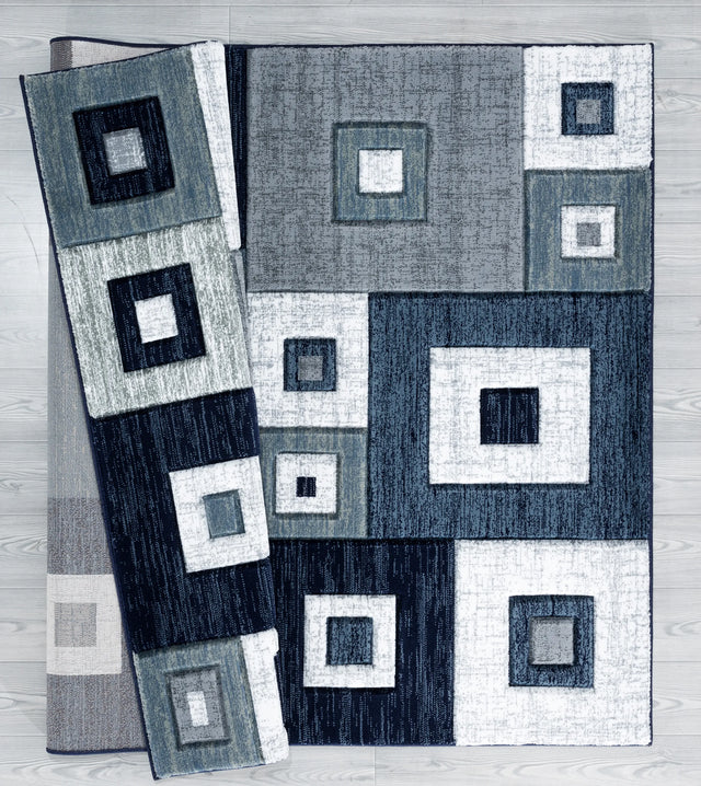 United Weavers Bristol Cicero Navy Rug - backing detail