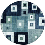 United Weavers Bristol Cicero Navy Rug - round front view