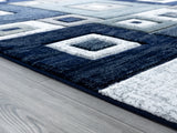 United Weavers Bristol Cicero Navy Rug - pile height detail