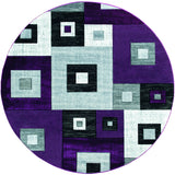 United Weavers Bristol Cicero Plum Rug - round front view