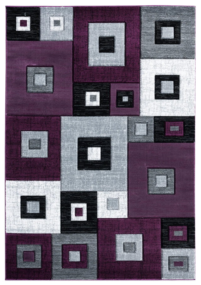 United Weavers Bristol Cicero Plum Rug - front view