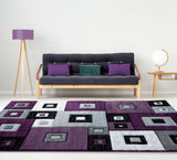 United Weavers Bristol Cicero Plum Rug - room scene