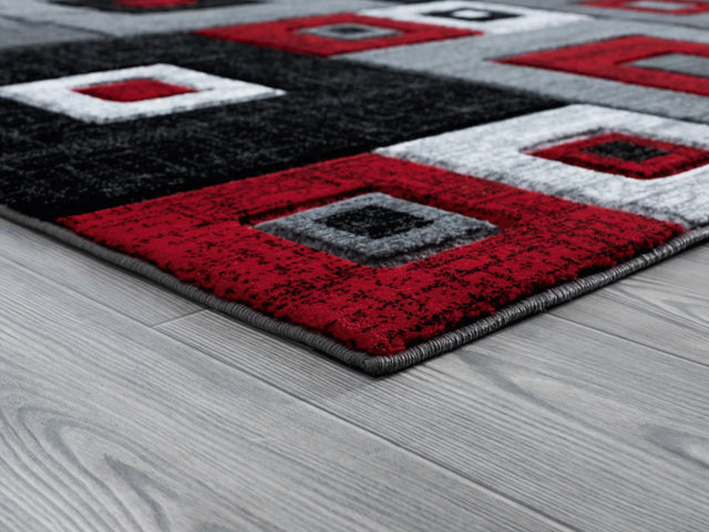 United Weavers Bristol Cicero Red Rug - angle view
