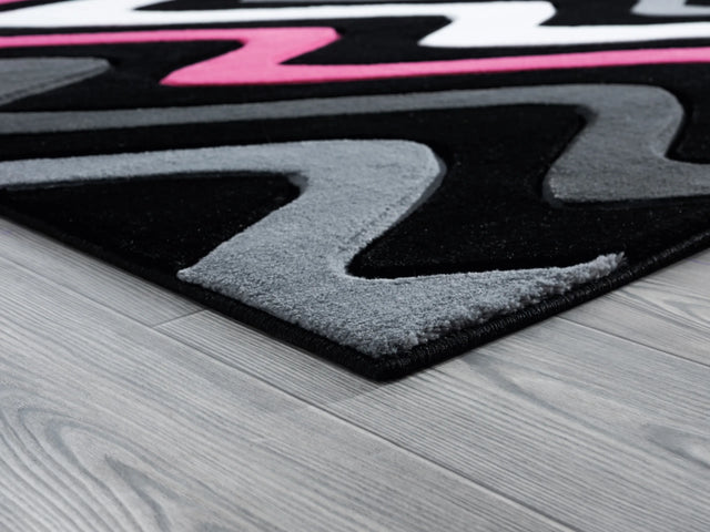 United Weavers Bristol Embezzle Pink Rug - angle view