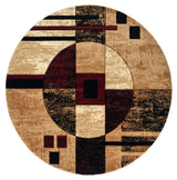 United Weavers Bristol Epsilon Burgundy Rug - round front view