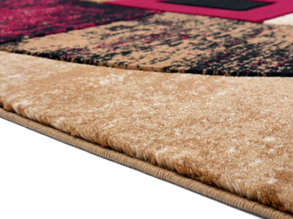 United Weavers Bristol Epsilon Burgundy Rug - pile height detail