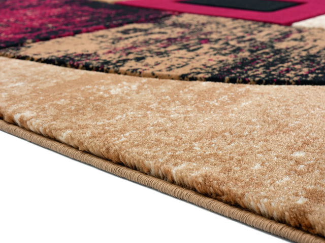 United Weavers Bristol Epsilon Burgundy Rug - pile height detail