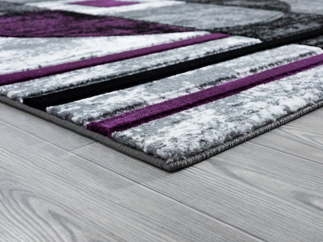 United Weavers Bristol Epsilon Plum Rug - angle view