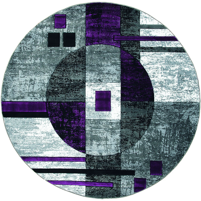 United Weavers Bristol Epsilon Plum Rug - round front view