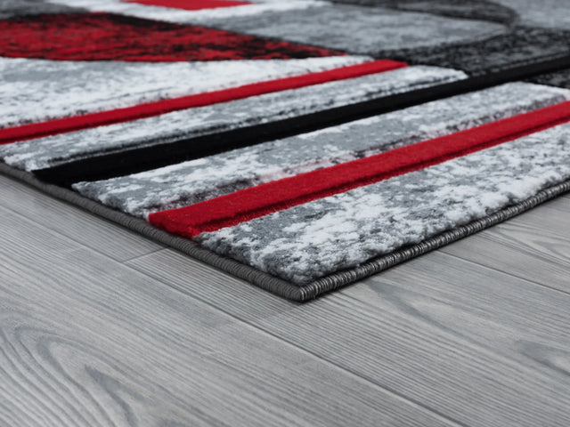United Weavers Bristol Epsilon Red Rug - angle view