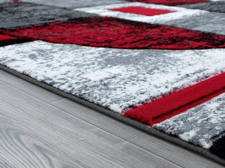 United Weavers Bristol Epsilon Red Rug - pile height detail