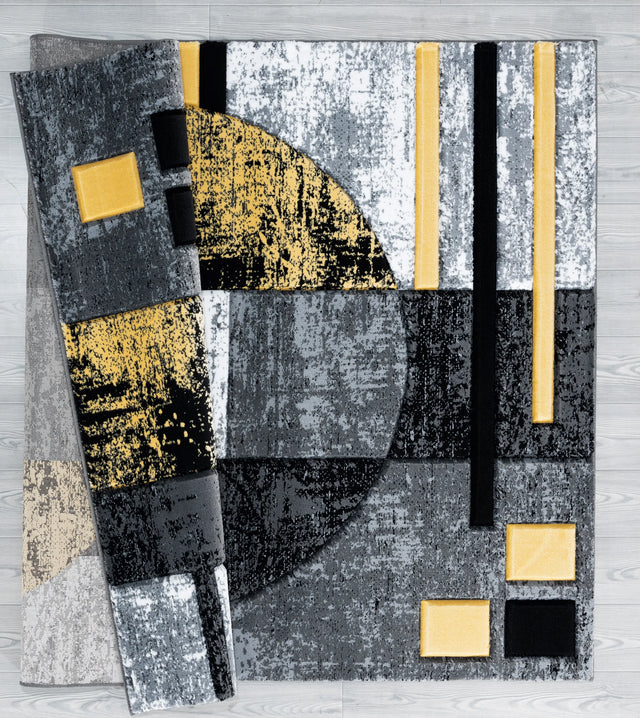 United Weavers Bristol Epsilon Yellow Rug - backing detail
