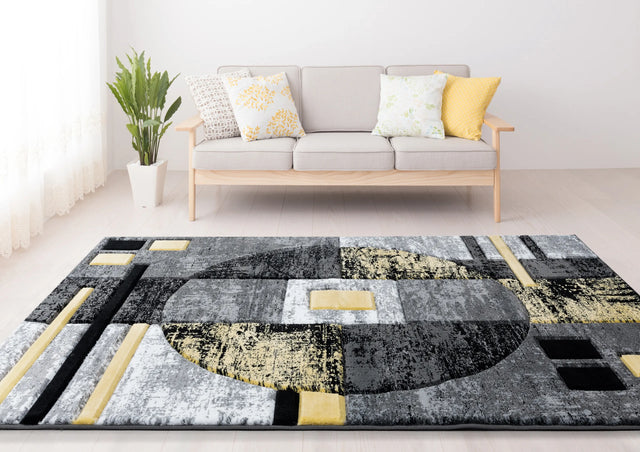 United Weavers Bristol Epsilon Yellow Rug - room scene