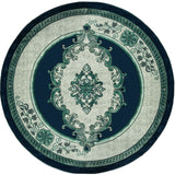 United Weavers Bristol Fallon Aqua Rug - round front view