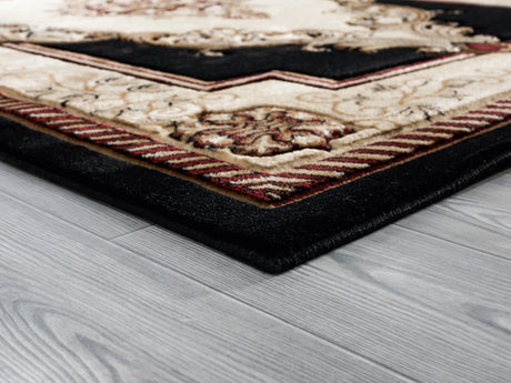 United Weavers Bristol Fallon Black Rug - angle view
