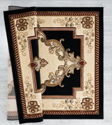 United Weavers Bristol Fallon Black Rug - backing detail
