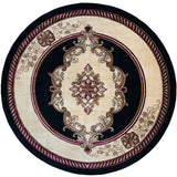 United Weavers Bristol Fallon Black Rug - round front view