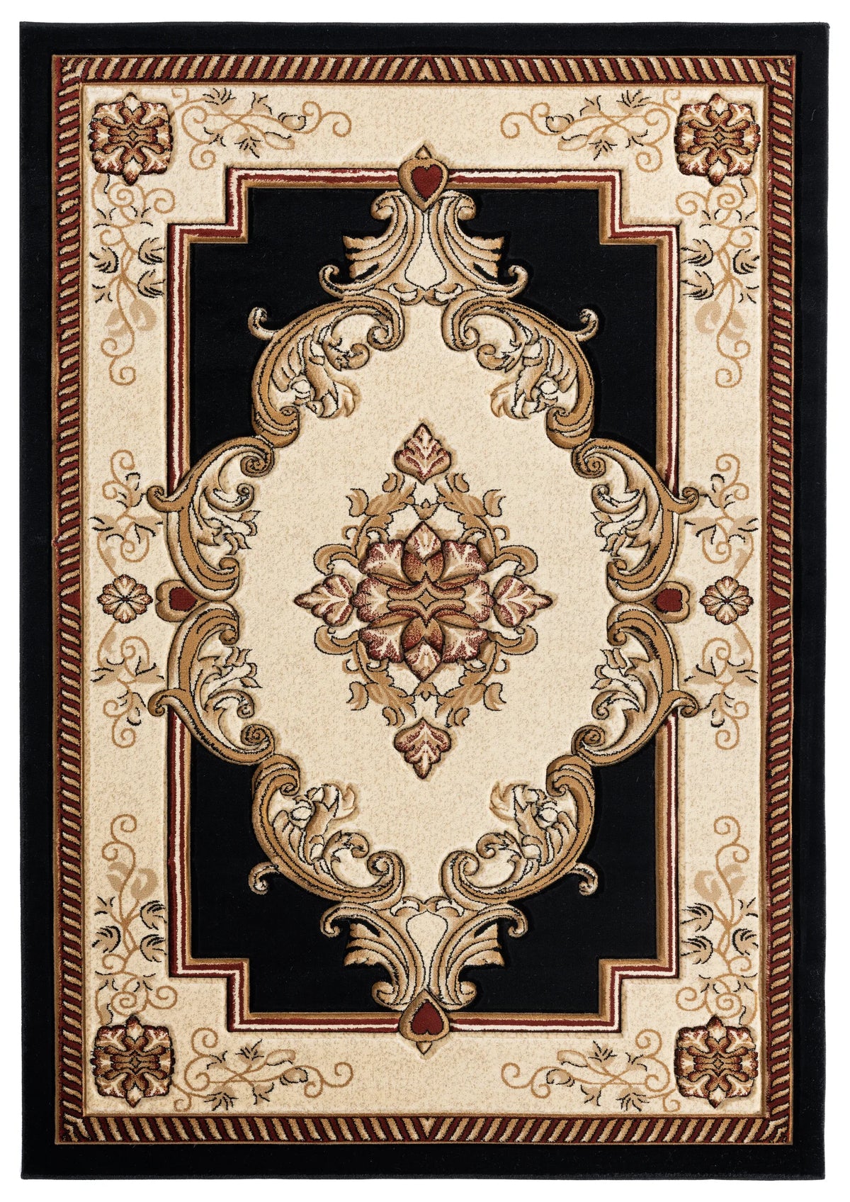 United Weavers Bristol Fallon Black Rug - front view