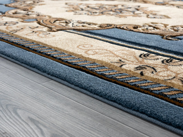 United Weavers Bristol Fallon Blue Rug - pile height detail