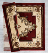 United Weavers Bristol Fallon Burgundy Rug - backing detail