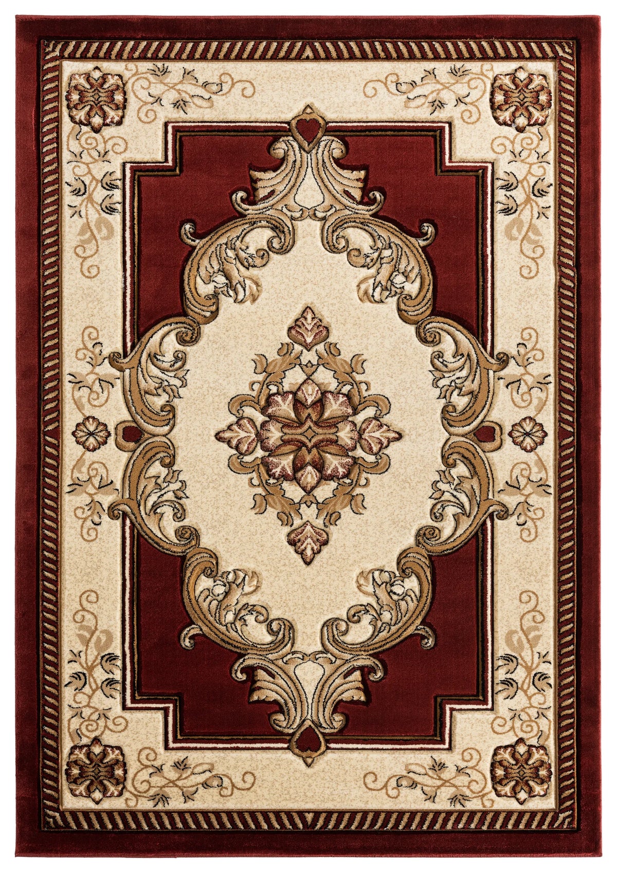 United Weavers Bristol Fallon Burgundy Rug - front view
