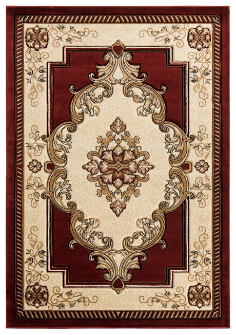 United Weavers Bristol Fallon Burgundy Rug - front view