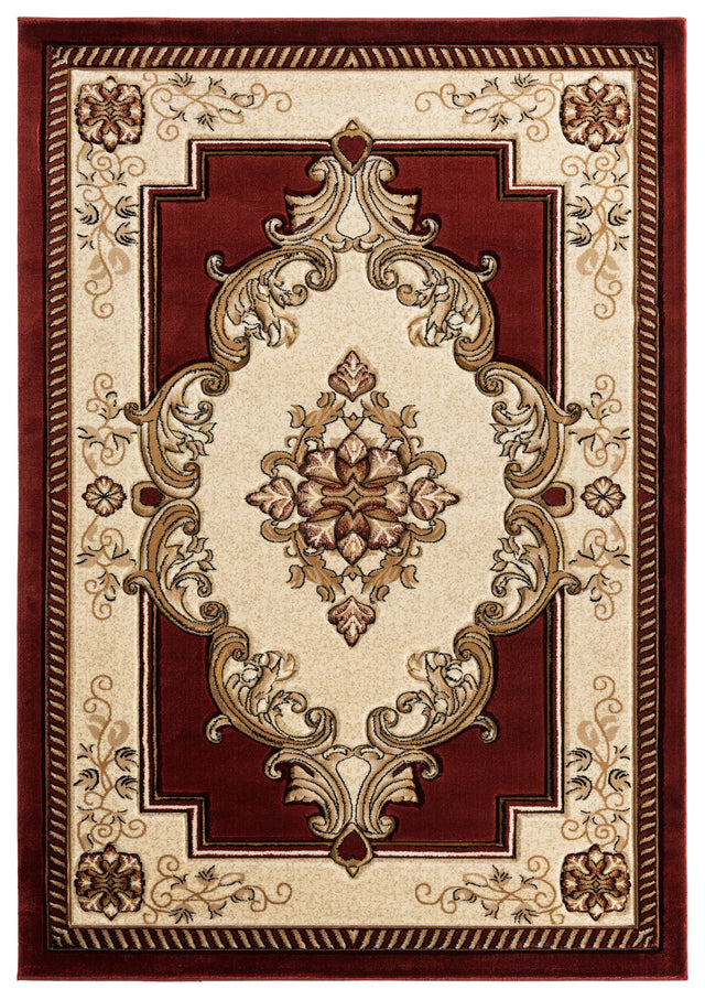 United Weavers Bristol Fallon Burgundy Rug - front view