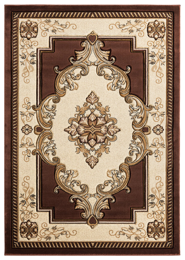United Weavers Bristol Fallon Chocolate Rug - front view