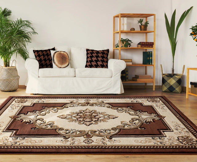United Weavers Bristol Fallon Chocolate Rug - room scene