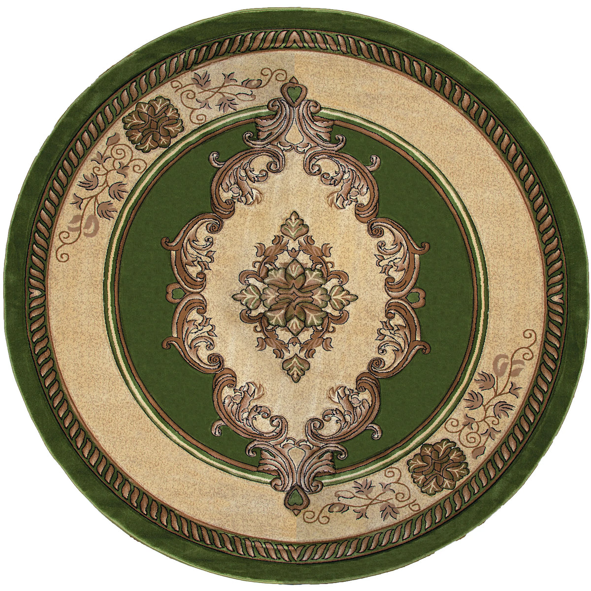 United Weavers Bristol Fallon Green Rug - round front view