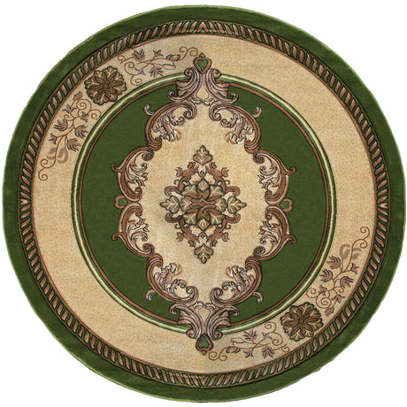 United Weavers Bristol Fallon Green Rug - round front view