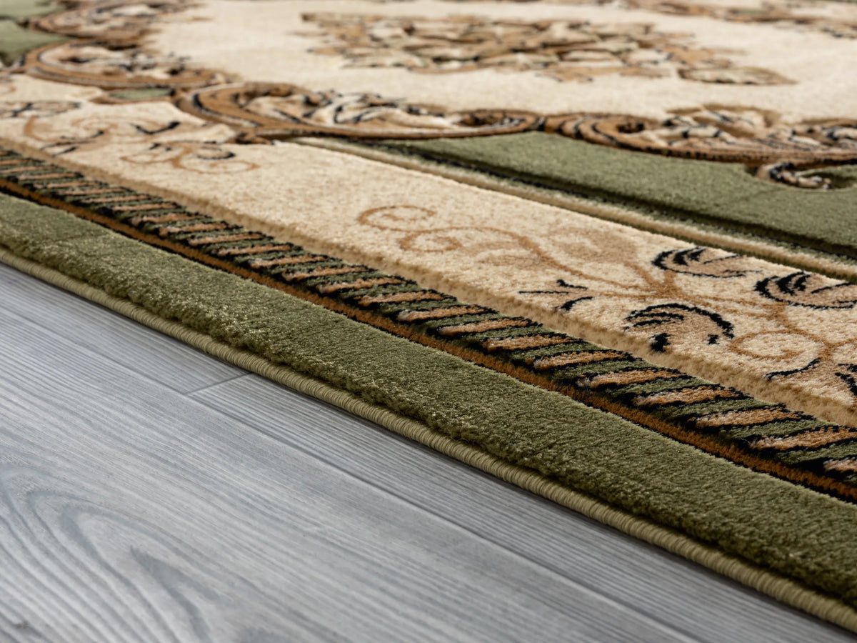 United Weavers Bristol Fallon Green Rug - pile height detail