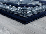 United Weavers Bristol Fallon Navy Rug - angle view