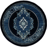 United Weavers Bristol Fallon Navy Rug - round front view