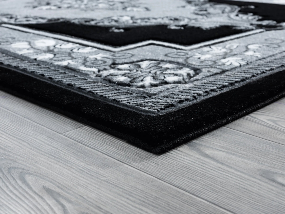 United Weavers Bristol Fallon Silver Rug - angle view