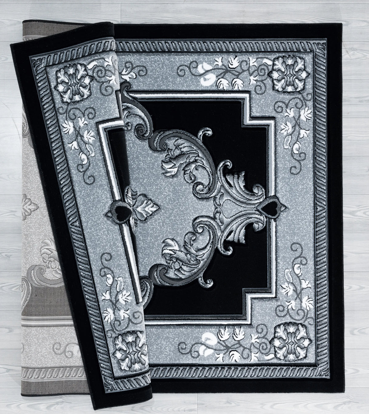 United Weavers Bristol Fallon Silver Rug - backing detail