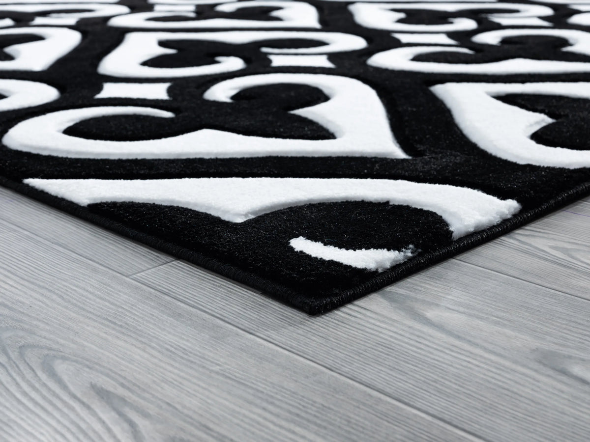 United Weavers Bristol Heartland Black Rug - angle view