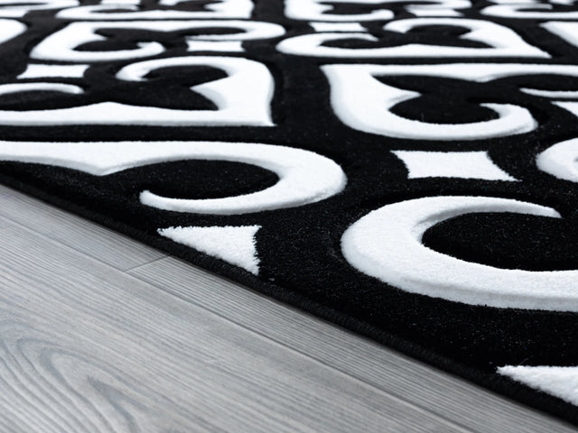 United Weavers Bristol Heartland Black Rug - pile height detail