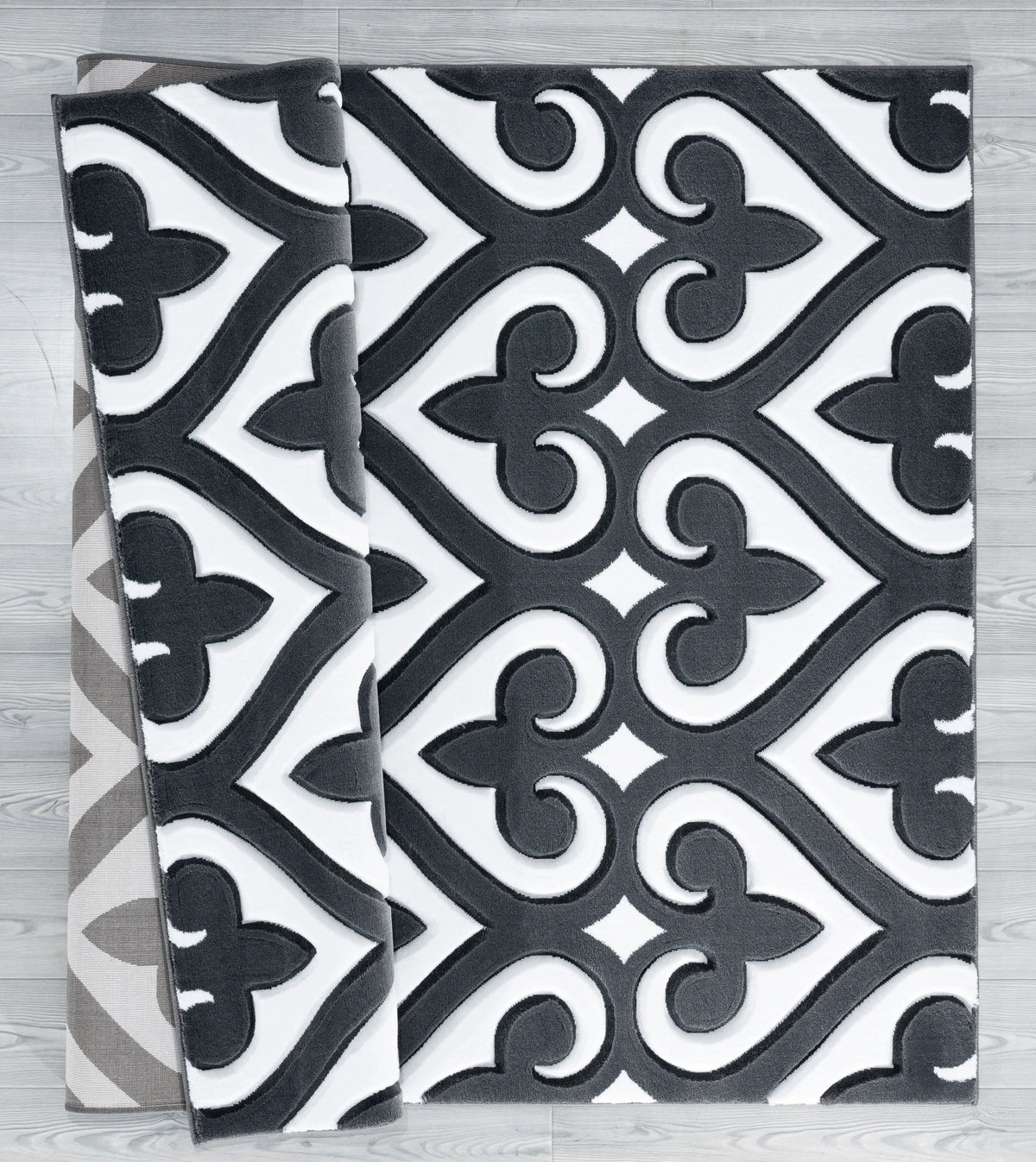 United Weavers Bristol Heartland Grey Rug - backing detail