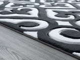 United Weavers Bristol Heartland Grey Rug - pile height detail