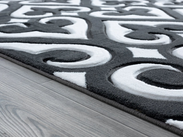 United Weavers Bristol Heartland Grey Rug - pile height detail