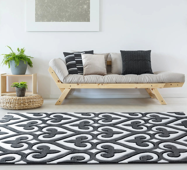 United Weavers Bristol Heartland Grey Rug - room scene