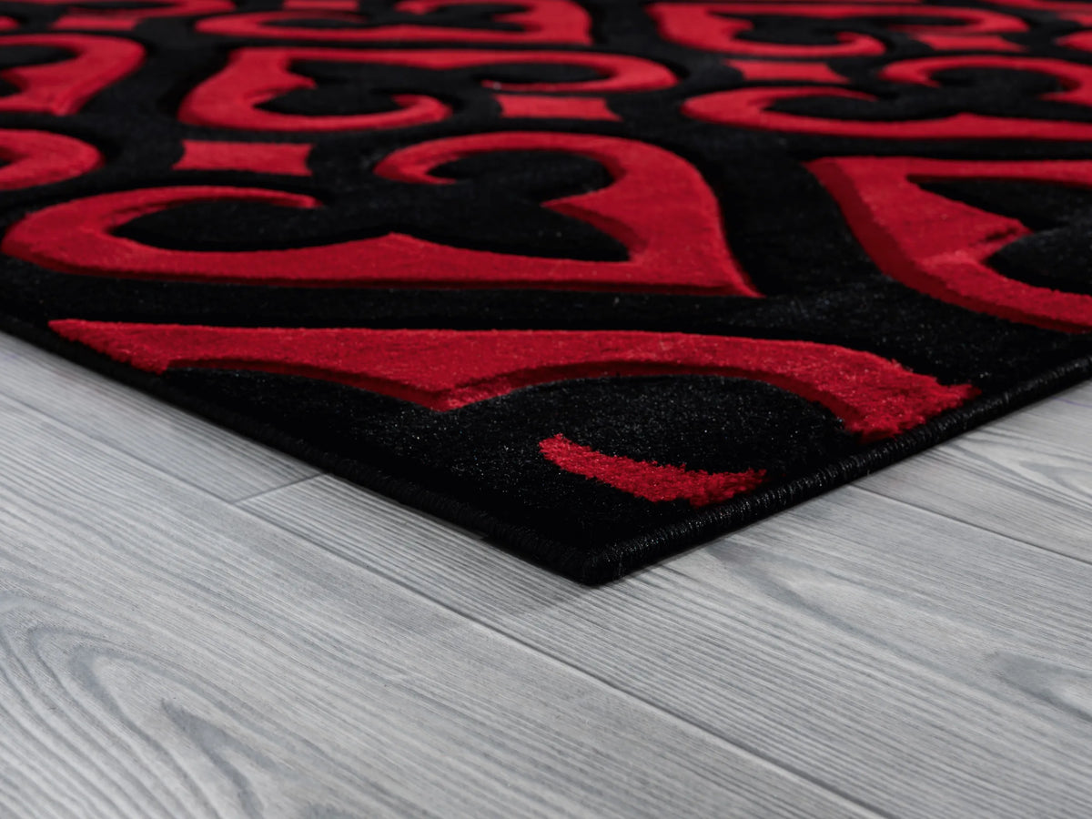 United Weavers Bristol Heartland Red Rug - angle view