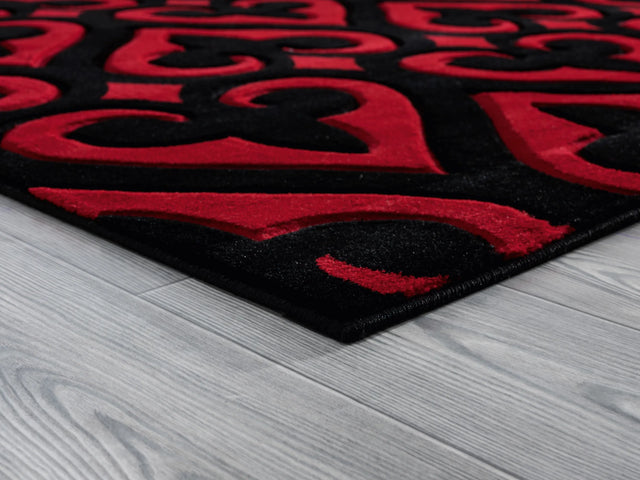 United Weavers Bristol Heartland Red Rug - angle view
