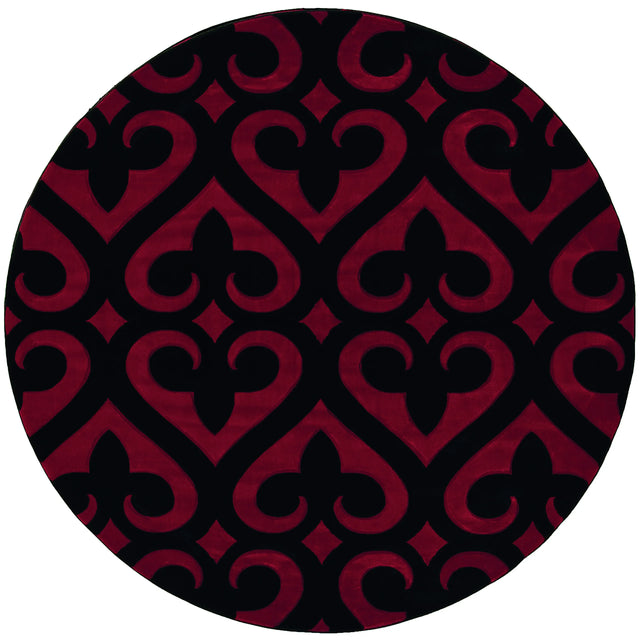 United Weavers Bristol Heartland Red Rug - round front view