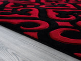 United Weavers Bristol Heartland Red Rug - pile height detail