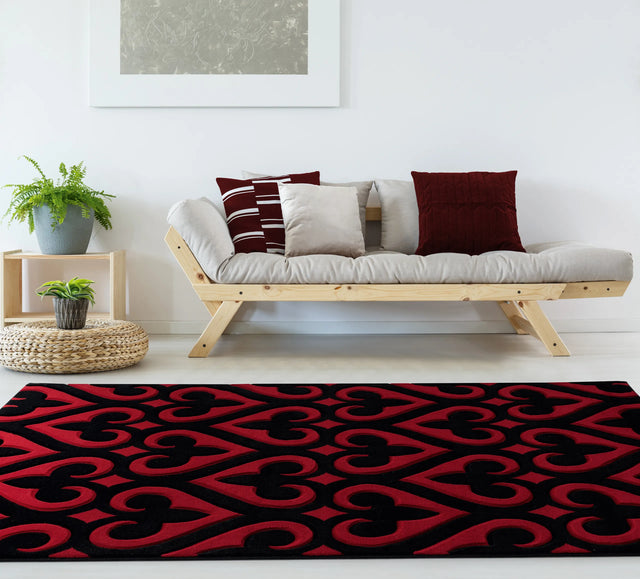 United Weavers Bristol Heartland Red Rug - room scene